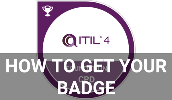 How to get the ITIL 4 foundation digital badge