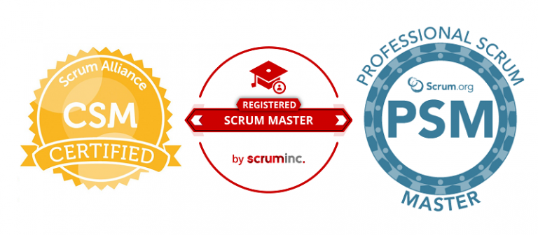 RSM, PSM I, CSM Scrum certificates