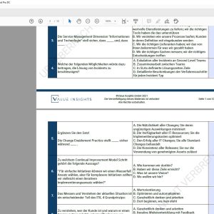 itil 4 foundation Prüfungsvorbereitung Übungsfragen value insights