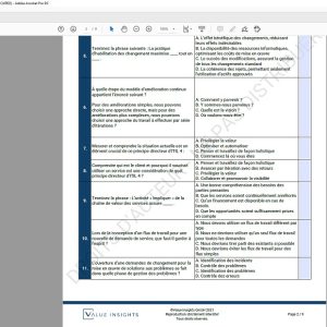 itil 4 préparation à l'examen de base pratique des questions fictives aperçu des valeurs