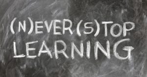 never stop learning with scrum