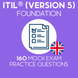 160 ITIL (version 5) Foundation mock exam questions prepared by Value Insights, bundled into 4 separate exams with 40 questions in each to simulate the official ITIL (version 5) Foundation exam.